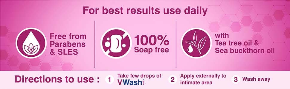 VWash Plus Intimate Hygiene Wash (200ml)